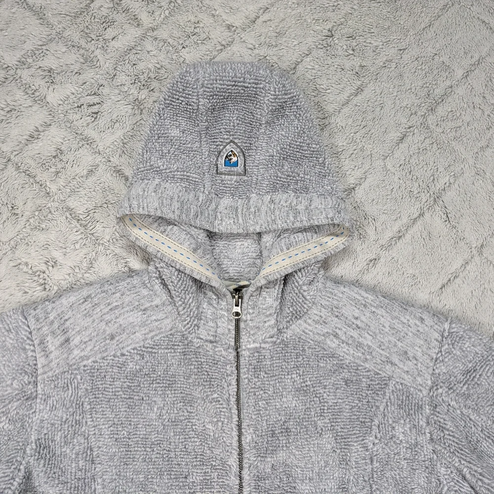Kuhl Jacket Women's XL Gray Ash Alto Hoody Sherpa Fleece Full Zip Coat Outdoor - Picture 3 of 9